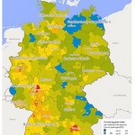 Map of OTC purchasing power, Germany